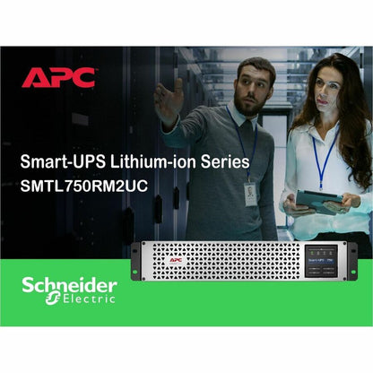 Alternate-Image4 Image for APC Smart-UPS, Line Interactive, 750VA, Lithium-ion, Rackmount 2U, 120V, 6x NEMA 5-15R outlets, SmartConnect Port+SmartSlot, Short Depth, AVR, LCD