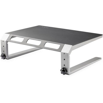 Top Image for StarTech.com Monitor Riser Stand, For up to 32" (22lb/10kg) Monitor, Monitor Riser, Steel&Aluminum, Monitor Shelf w/ Three Height Settings