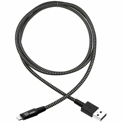 Alternate-Image1 Image for Eaton Tripp Lite Series Heavy-Duty USB-A to Lightning Sync/Charge Cable, MFi Certified - M/M, USB 2.0, 10 ft. (3.05 m)