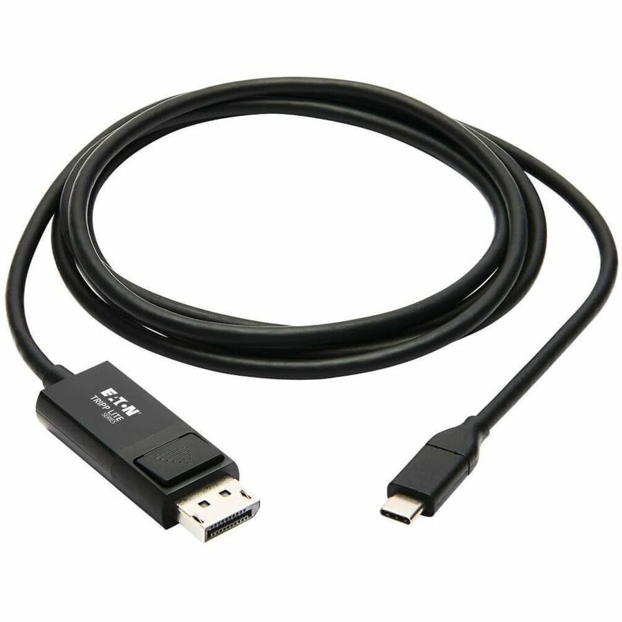 Alternate-Image1 Image for Eaton Tripp Lite Series USB-C to DisplayPort Adapter Cable (M/M), 4K 60 Hz, HDR, Locking DP Connector, 6 ft. (1.8 m)