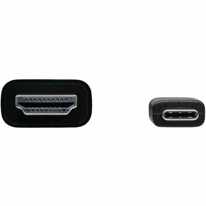 Alternate-Image2 Image for Eaton Tripp Lite Series USB-C to HDMI Adapter Cable (M/M), 4K 60 Hz, 4:4:4, Thunderbolt 3 Compatible, Black, 6 ft. (1.8 m)