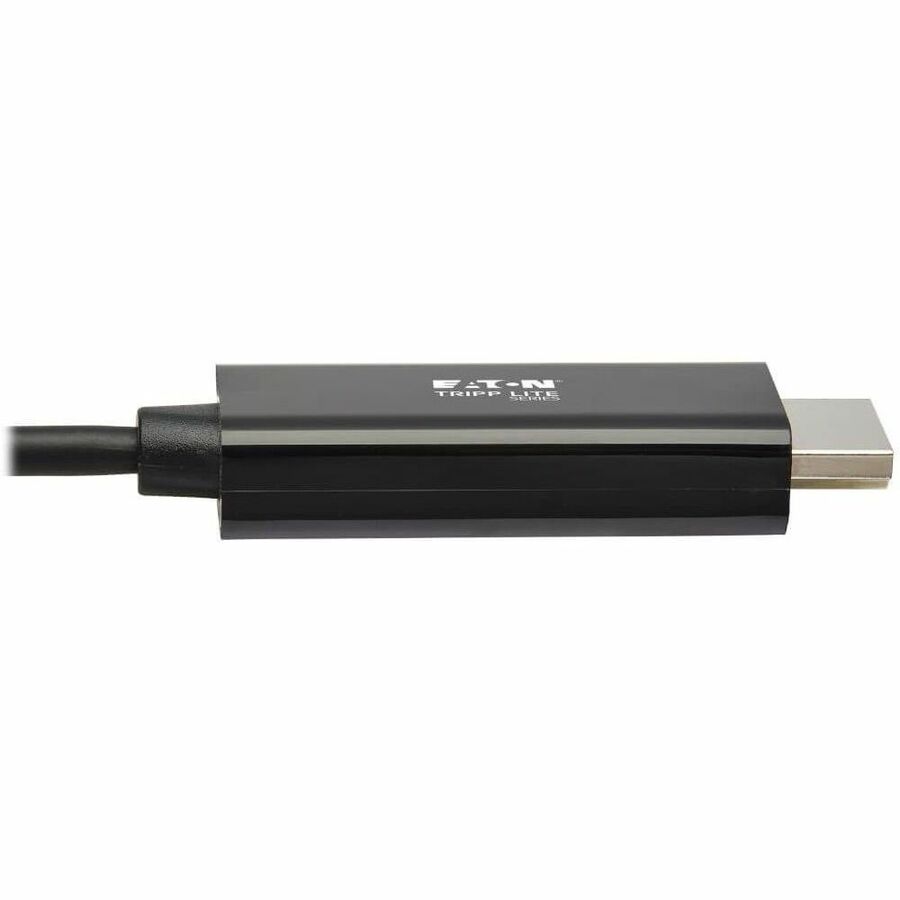 Alternate-Image3 Image for Eaton Tripp Lite Series USB-C to HDMI Adapter Cable (M/M), 4K 60 Hz, 4:4:4, Thunderbolt 3 Compatible, Black, 6 ft. (1.8 m)