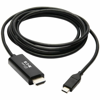 Alternate-Image1 Image for Eaton Tripp Lite Series USB-C to HDMI Adapter Cable (M/M), 4K 60 Hz, 4:4:4, Thunderbolt 3 Compatible, Black, 6 ft. (1.8 m)