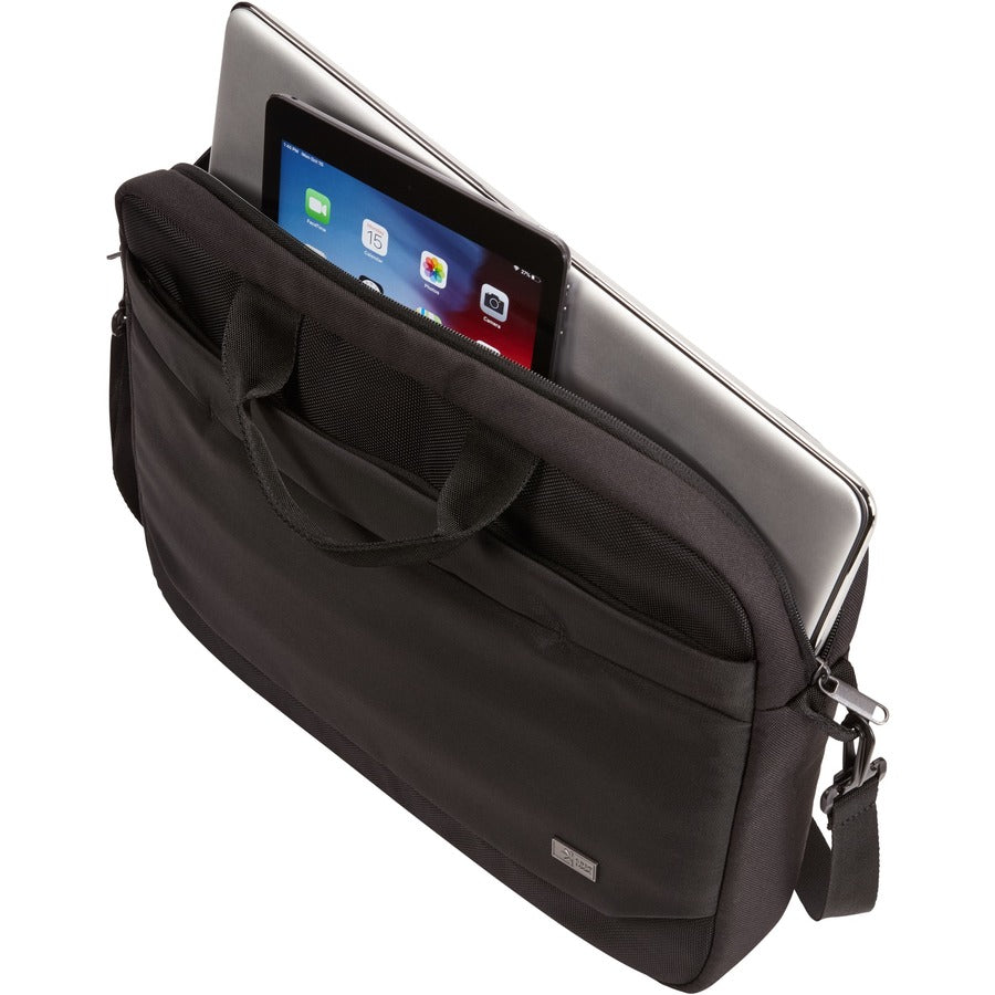 Alternate-Image1 Image for Case Logic Advantage ADVA-116 Carrying Case (Attach&eacute;) for 10.1" to 15.6" Notebook, Tablet PC, Pen, Electronic Device, Cord - Black