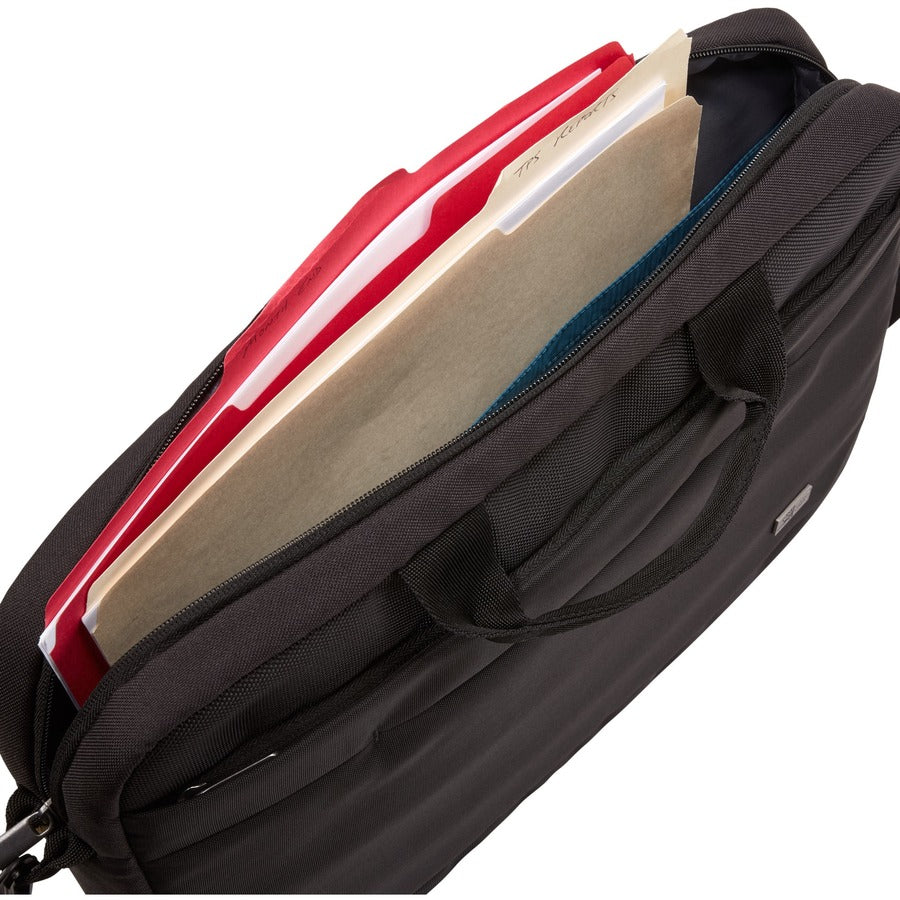 Alternate-Image4 Image for Case Logic Advantage ADVA-116 Carrying Case (Attach&eacute;) for 10.1" to 15.6" Notebook, Tablet PC, Pen, Electronic Device, Cord - Black