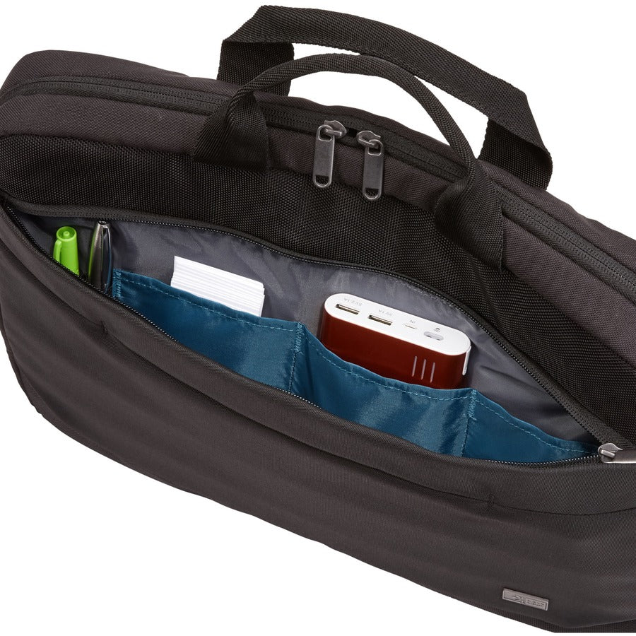 Alternate-Image2 Image for Case Logic Advantage ADVA-116 Carrying Case (Attach&eacute;) for 10.1" to 15.6" Notebook, Tablet PC, Pen, Electronic Device, Cord - Black