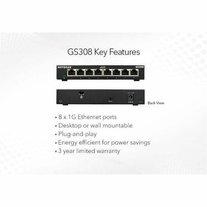 Alternate-Image4 Image for Netgear Business GS308 Ethernet Switch