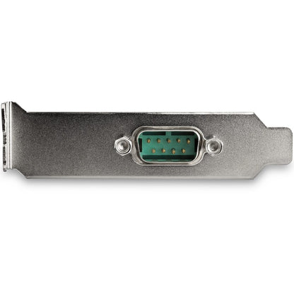Front Image for StarTech.com 1-port PCI Express RS232 Serial Adapter Card - PCIe Serial DB9 Controller Card 16950 UART - Low Profile - Windows/Linux