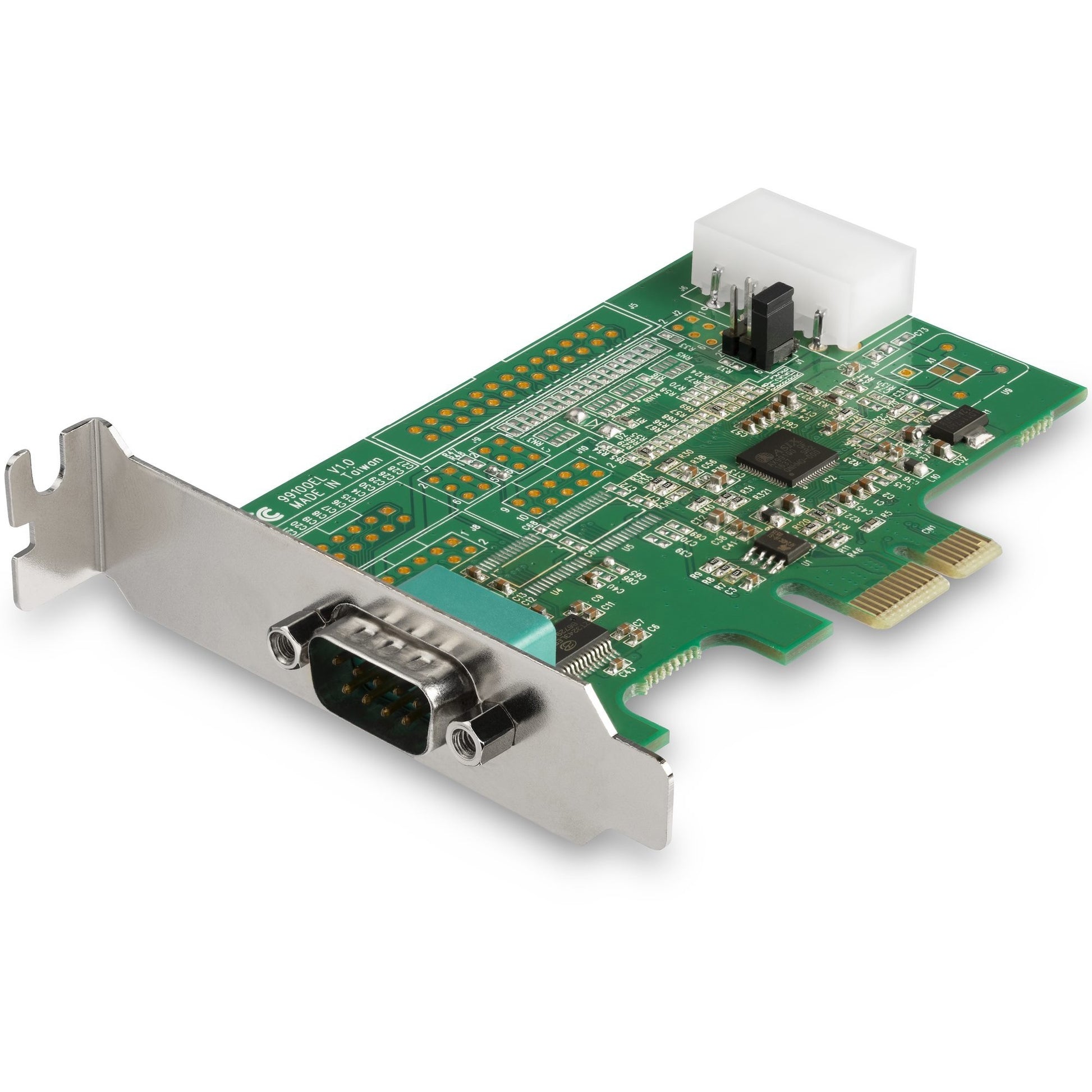 Main Image for StarTech.com 1-port PCI Express RS232 Serial Adapter Card - PCIe Serial DB9 Controller Card 16950 UART - Low Profile - Windows/Linux