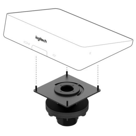 Alternate-Image1 Image for Logitech Grommet Mount for Video Conferencing Touch Controller