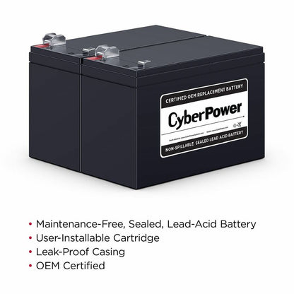 Alternate-Image1 Image for CyberPower RB1290X2 Replacement Battery Cartridge