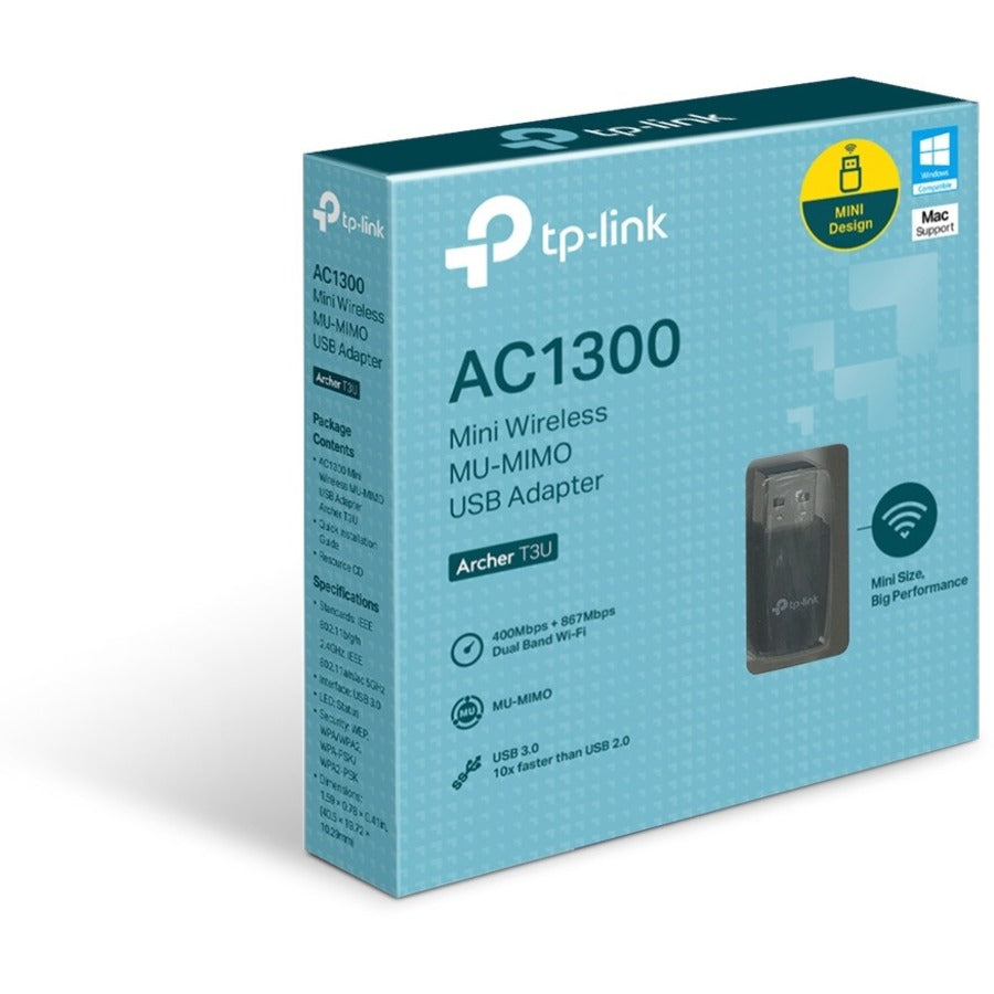 Alternate-Image1 Image for TP-Link Archer T3U - IEEE 802.11ac Dual Band Wi-Fi Adapter for PC Desktop/Notebook