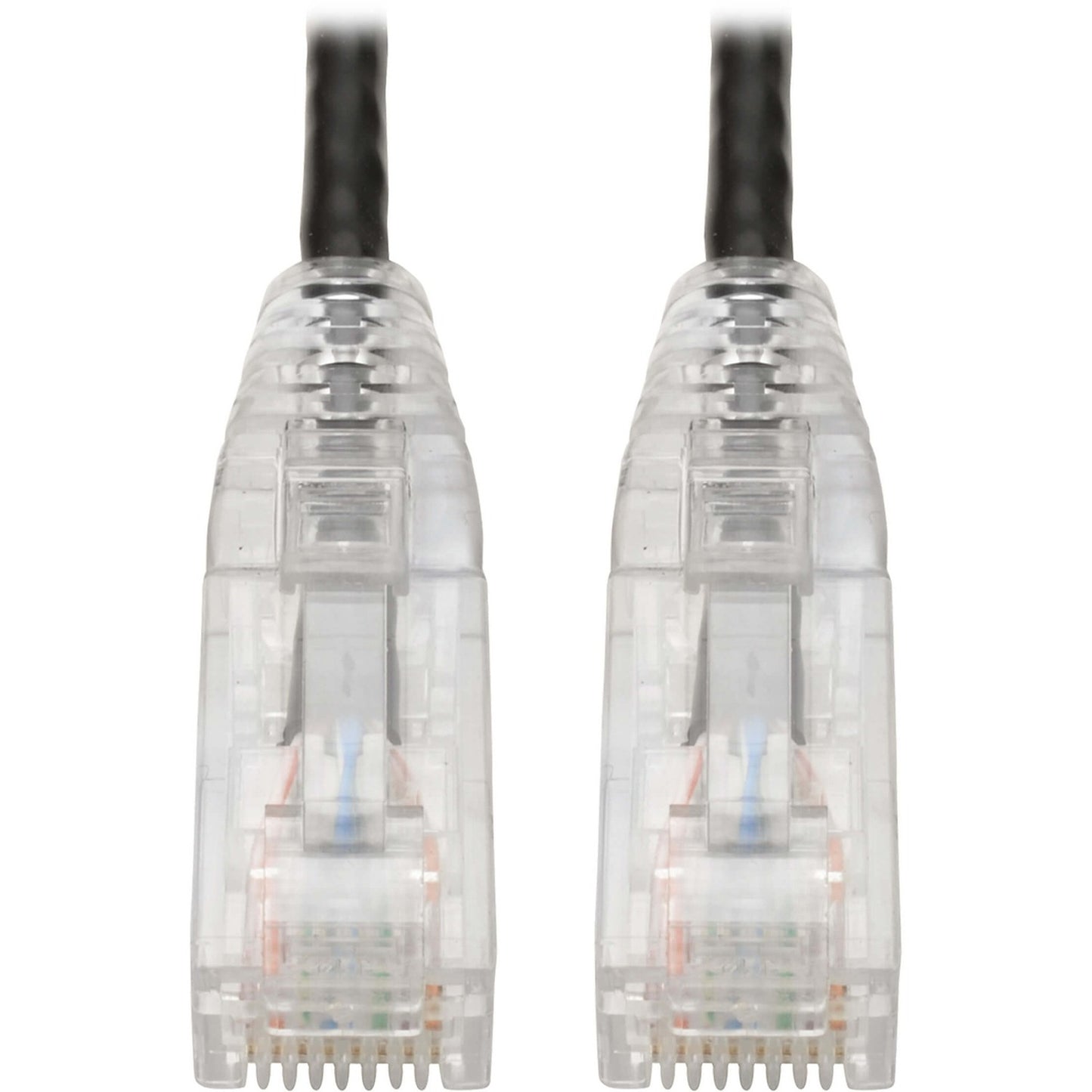 Main Image for Eaton Tripp Lite Series Cat6 Gigabit Snagless Slim UTP Ethernet Cable (RJ45 M/M), PoE, Black, 8-in. (20.32 cm)