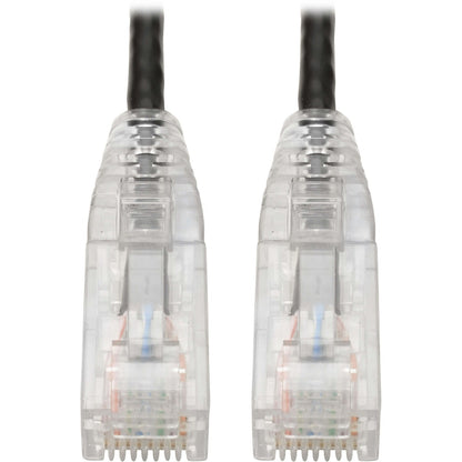 Main Image for Eaton Tripp Lite Series Cat6 Gigabit Snagless Slim UTP Ethernet Cable (RJ45 M/M), PoE, Black, 8-in. (20.32 cm)
