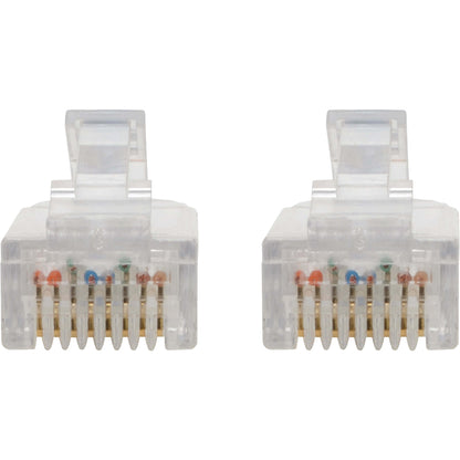 Alternate-Image2 Image for Eaton Tripp Lite Series Cat6 Gigabit Snagless Slim UTP Ethernet Cable (RJ45 M/M), PoE, Blue, 8-in. (20.32 cm)