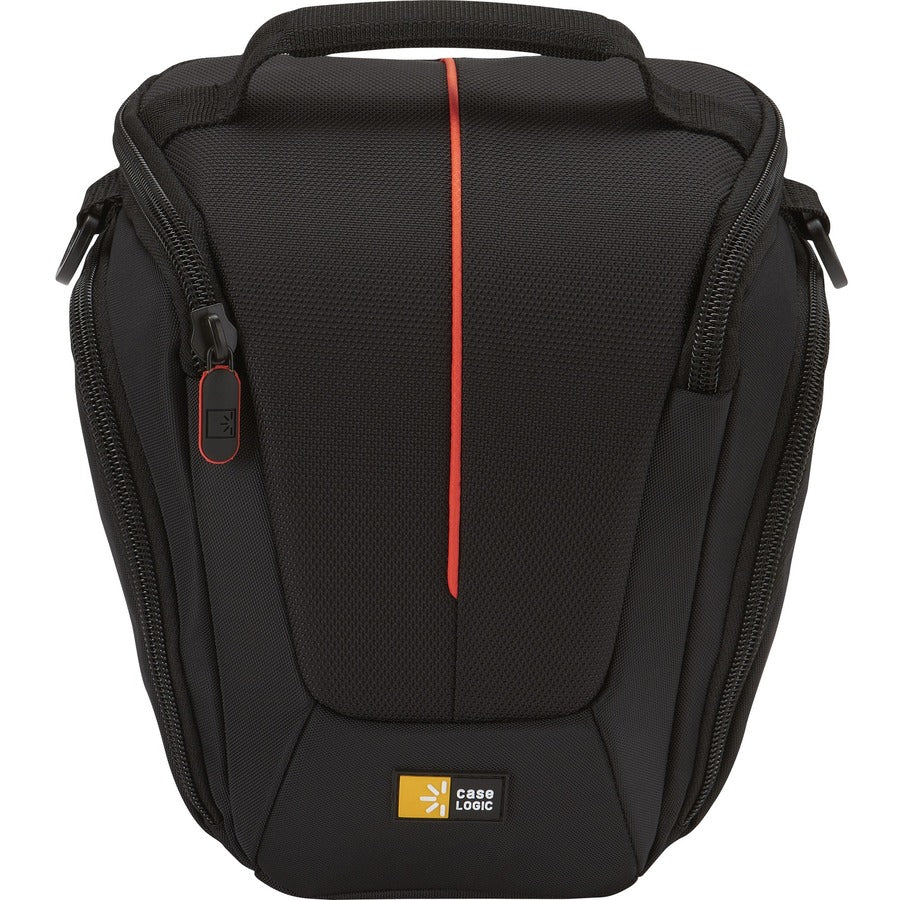 Front Image for Case Logic DCB-306 Carrying Case (Holster) Camera, Accessories, Battery, Cable, Lens Cap, Memory Card, Cloth - Black