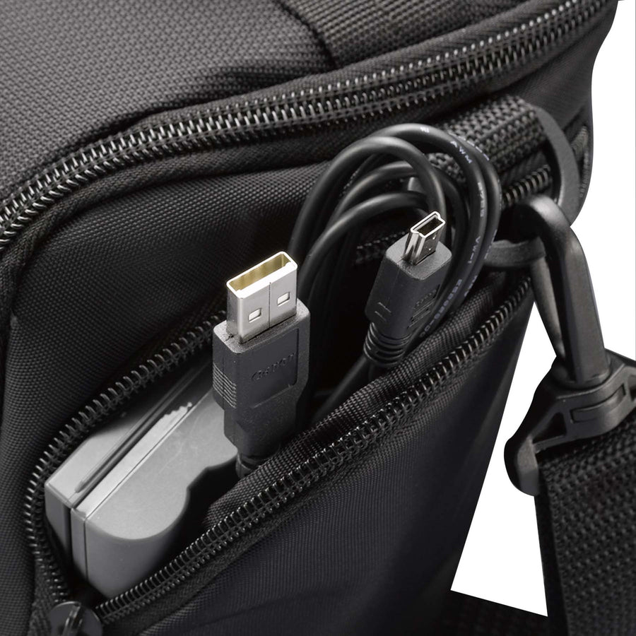 Alternate-Image3 Image for Case Logic DCB-306 Carrying Case (Holster) Camera, Accessories, Battery, Cable, Lens Cap, Memory Card, Cloth - Black