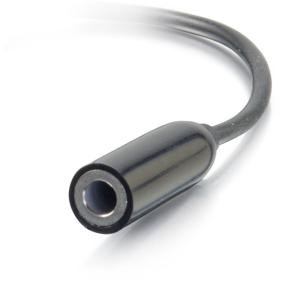 Alternate-Image3 Image for C2G USB-C to AUX Adapter Converter - 3.5mm, Supports High Resolution Audio, Black