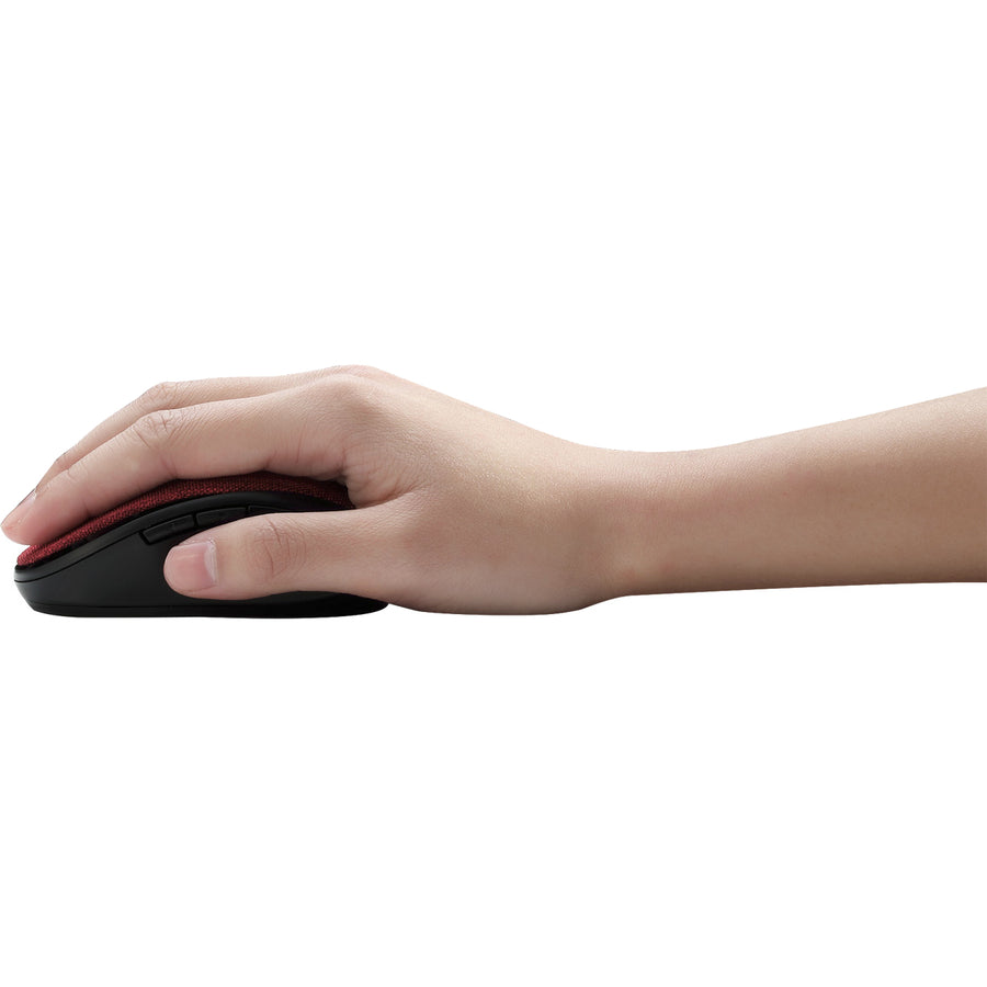 Alternate-Image7 Image for Adesso iMouse S80R - Wireless Fabric Optical Mini Mouse (Red)