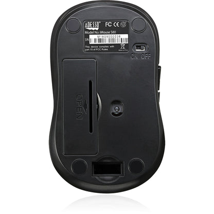 Alternate-Image6 Image for Adesso iMouse S80R - Wireless Fabric Optical Mini Mouse (Red)