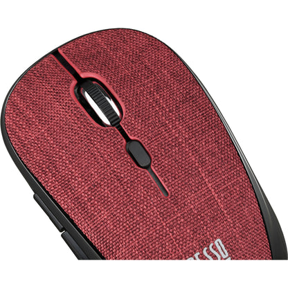 Alternate-Image1 Image for Adesso iMouse S80R - Wireless Fabric Optical Mini Mouse (Red)