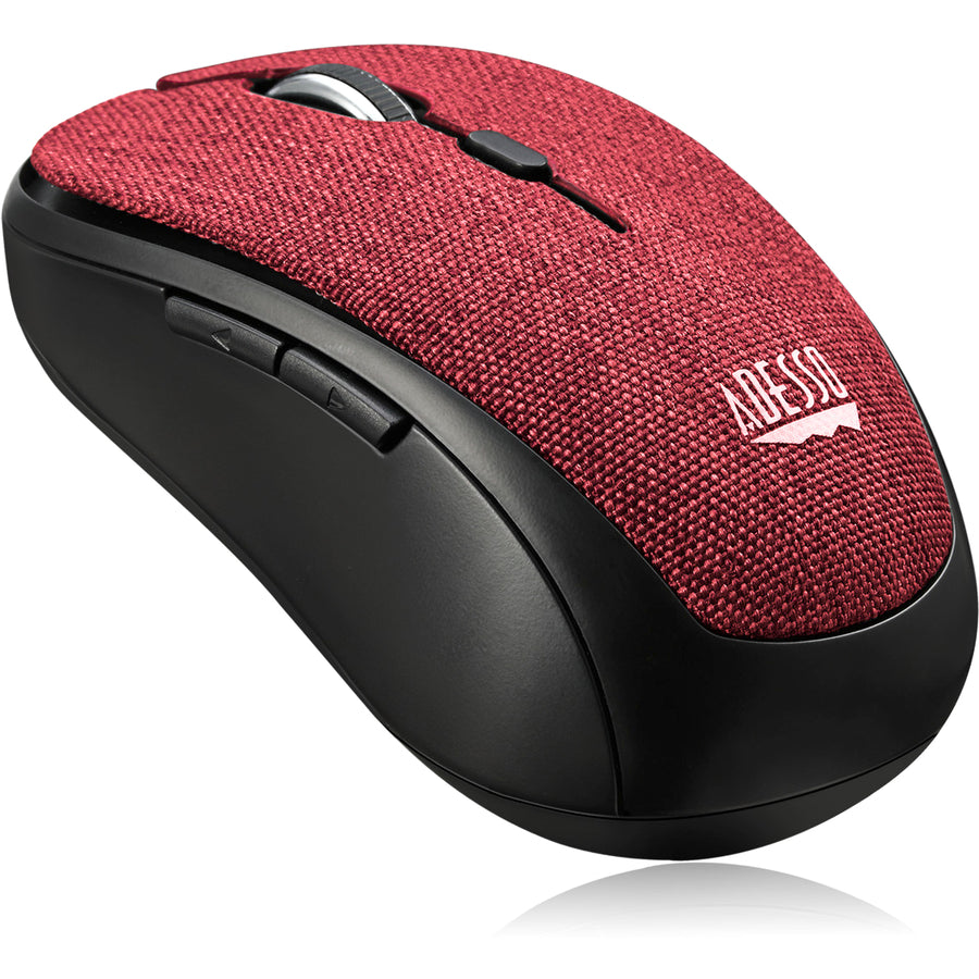 Alternate-Image2 Image for Adesso iMouse S80R - Wireless Fabric Optical Mini Mouse (Red)