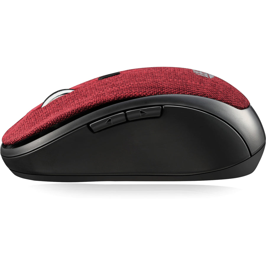 Alternate-Image4 Image for Adesso iMouse S80R - Wireless Fabric Optical Mini Mouse (Red)
