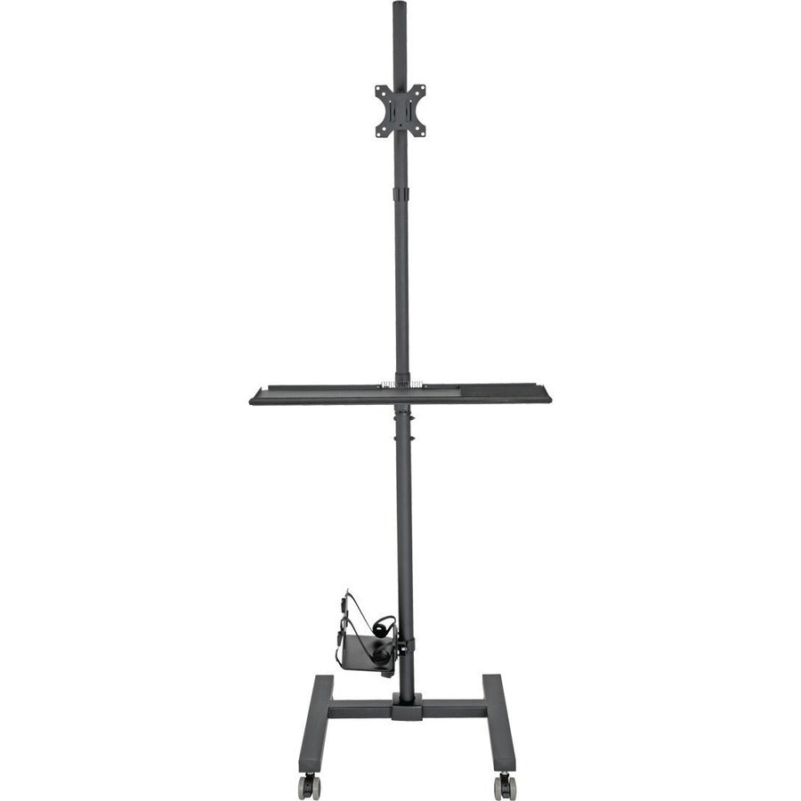 Front Image for Eaton Tripp Lite Series Mobile Workstation with Monitor Mount - For 17" to 32" Displays, Height Adjustable