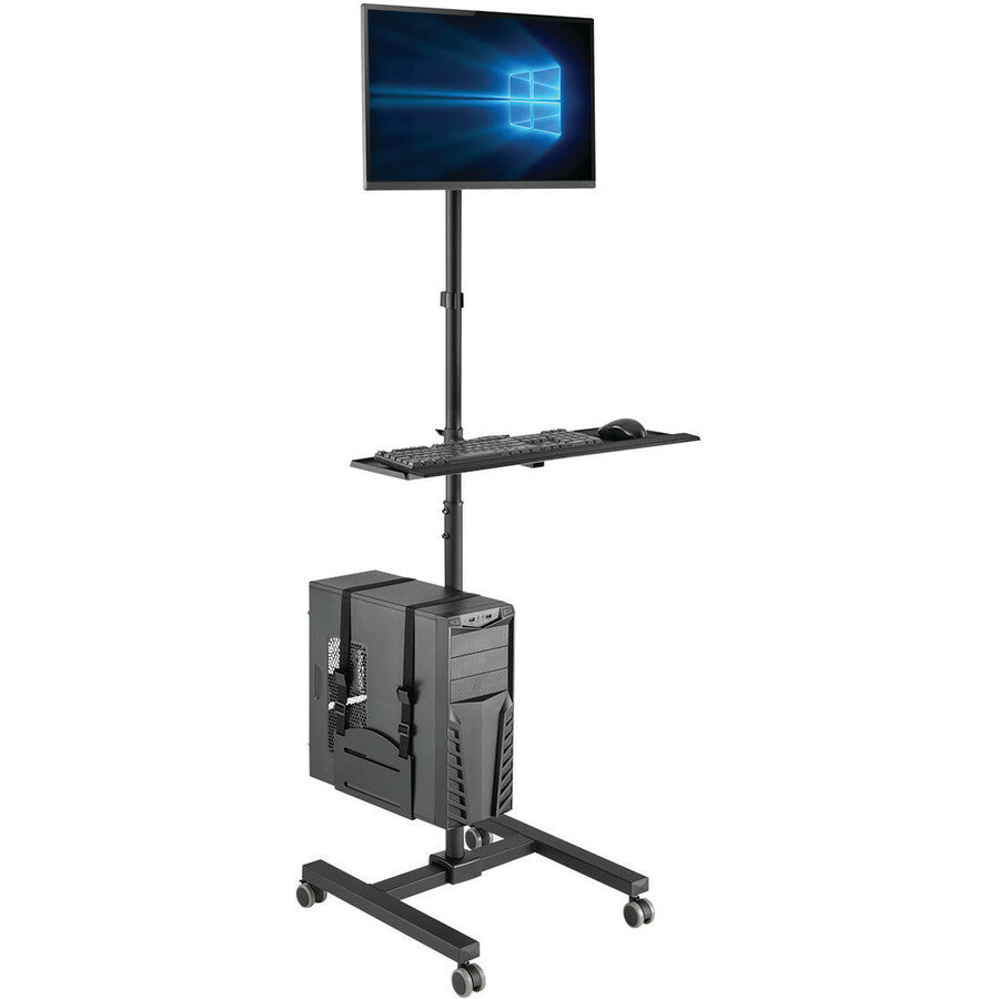 Alternate-Image1 Image for Eaton Tripp Lite Series Mobile Workstation with Monitor Mount - For 17" to 32" Displays, Height Adjustable