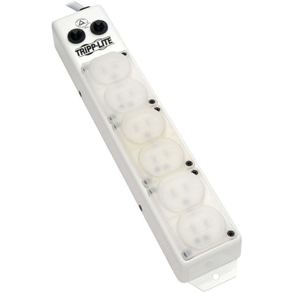 Alternate-Image2 Image for Eaton Tripp Lite Series Safe-IT UL 1363A Medical-Grade Power Strip for Patient-Care Vicinity, 6x Hospital-Grade Outlets, 15 ft. Right-Angle Cord