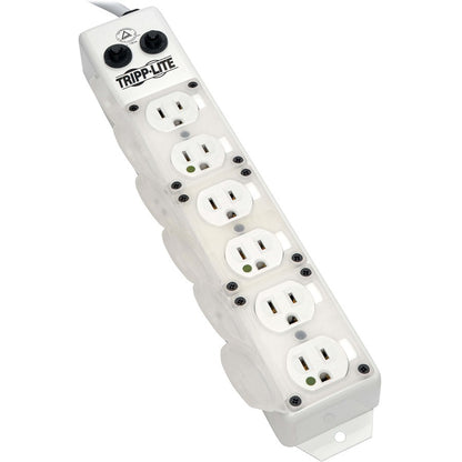 Main Image for Eaton Tripp Lite Series Safe-IT UL 1363A Medical-Grade Power Strip for Patient-Care Vicinity, 6x Hospital-Grade Outlets, 15 ft. Right-Angle Cord