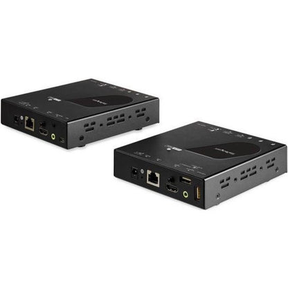 Left Image for StarTech HDMI KVM Extender over IP Network, 4K 30Hz HDMI and USB over LAN or Cat5e/Cat6 Ethernet (100m/330ft), Remote KVM Console, TAA