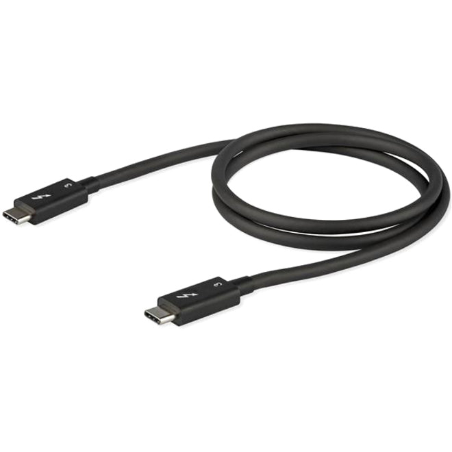 Alternate-Image2 Image for StarTech.com 2.6ft (80cm) Thunderbolt 3 Cable, 40Gbps, 100W PD, 4K/5K Video, Thunderbolt-Certified, Compatible w/ TB4/USB 3.2/DisplayPort