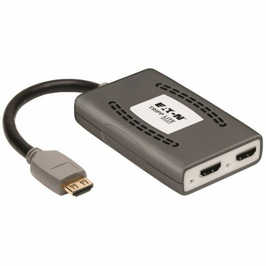 Main Image for Eaton Tripp Lite Series 2-Port HDMI Splitter - 4K @ 60 Hz, 4:4:4, Multi-Resolution Support, HDR, HDCP 2.2, USB Powered, TAA