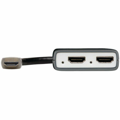 Front Image for Eaton Tripp Lite Series 2-Port HDMI Splitter - 4K @ 60 Hz, 4:4:4, Multi-Resolution Support, HDR, HDCP 2.2, USB Powered, TAA