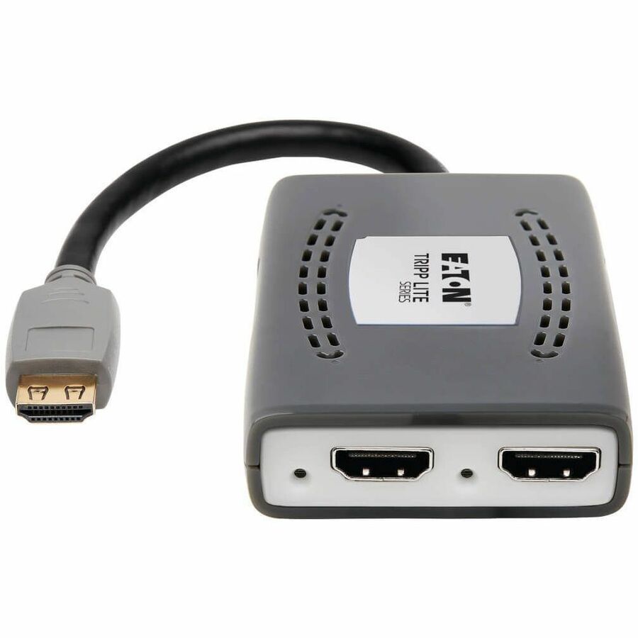Alternate-Image2 Image for Eaton Tripp Lite Series 2-Port HDMI Splitter - 4K @ 60 Hz, 4:4:4, Multi-Resolution Support, HDR, HDCP 2.2, USB Powered, TAA