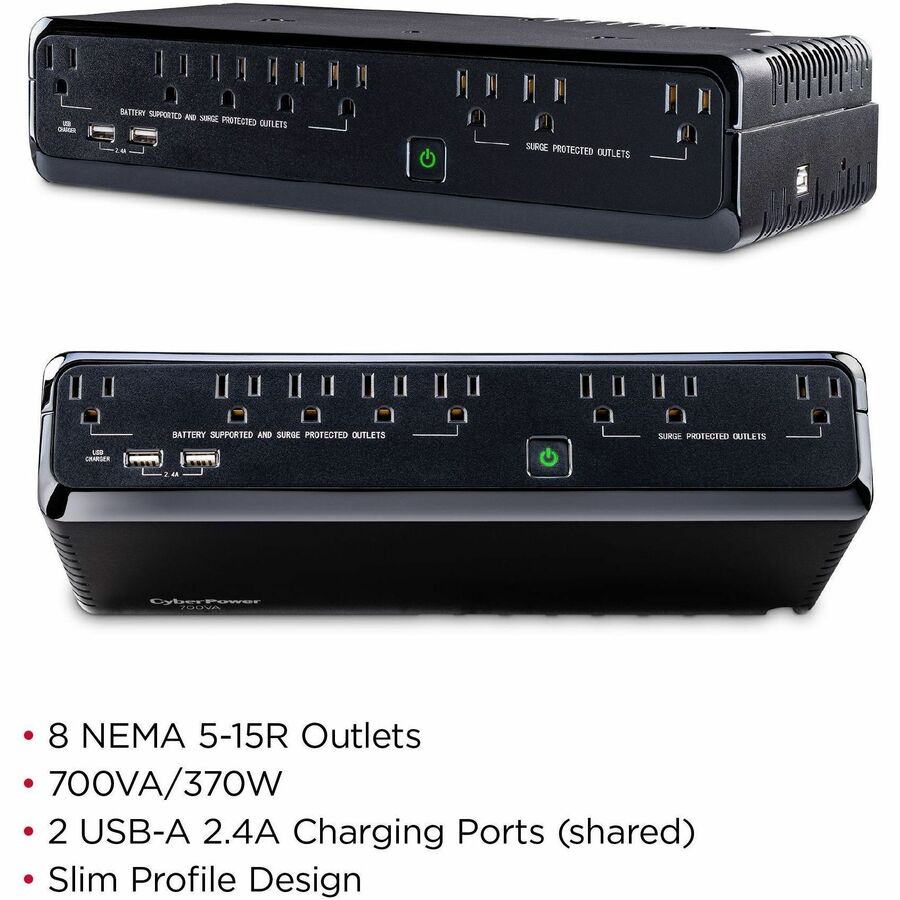 Alternate-Image1 Image for CyberPower SL700U Standby UPS Systems