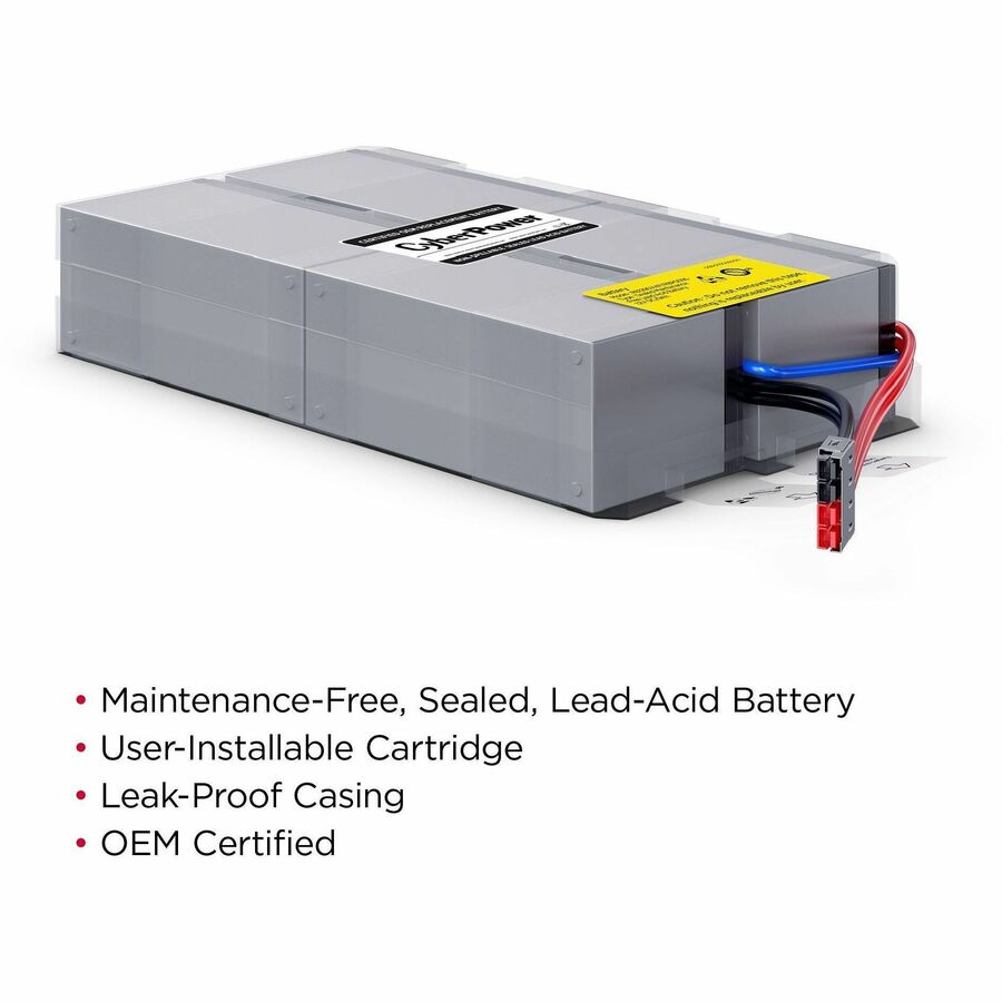 Alternate-Image1 Image for CyberPower RB1290X4F Replacement Battery Cartridge
