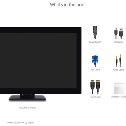Alternate-Image9 Image for ViewSonic TD2760 27" 1080p Ergonomic 10-Point Multi Touch Monitor with RS232, HDMI, and DP