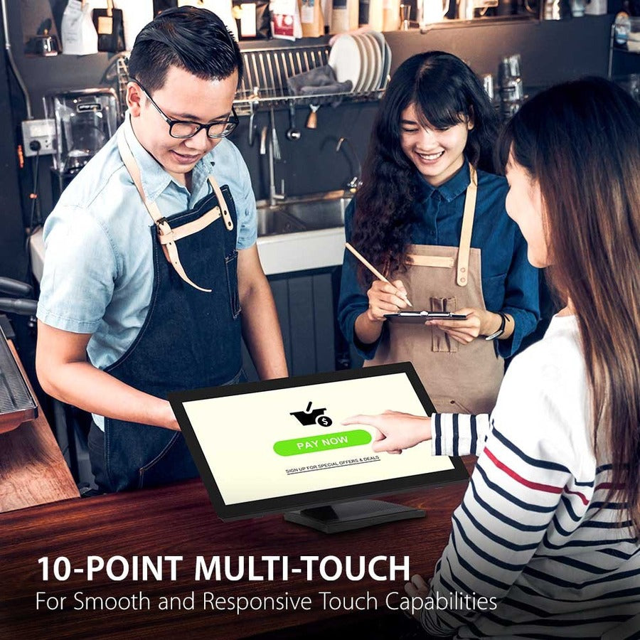 Alternate-Image1 Image for ViewSonic TD2760 27" 1080p Ergonomic 10-Point Multi Touch Monitor with RS232, HDMI, and DP