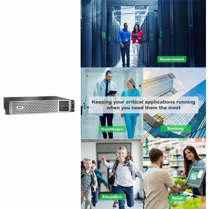 Alternate-Image5 Image for APC Smart-UPS, Line Interactive, 1000VA, Lithium-ion, Rackmount 2U, 120V, 6x NEMA 5-15R outlets, SmartConnect Port+SmartSlot, Short Depth, AVR, LCD