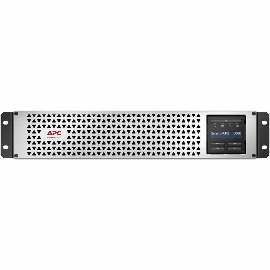 Front Image for APC Smart-UPS, Line Interactive, 1000VA, Lithium-ion, Rackmount 2U, 120V, 6x NEMA 5-15R outlets, SmartConnect Port+SmartSlot, Short Depth, AVR, LCD