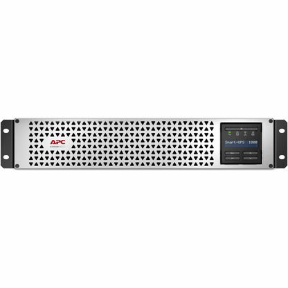 Front Image for APC Smart-UPS, Line Interactive, 1000VA, Lithium-ion, Rackmount 2U, 120V, 6x NEMA 5-15R outlets, SmartConnect Port+SmartSlot, Short Depth, AVR, LCD