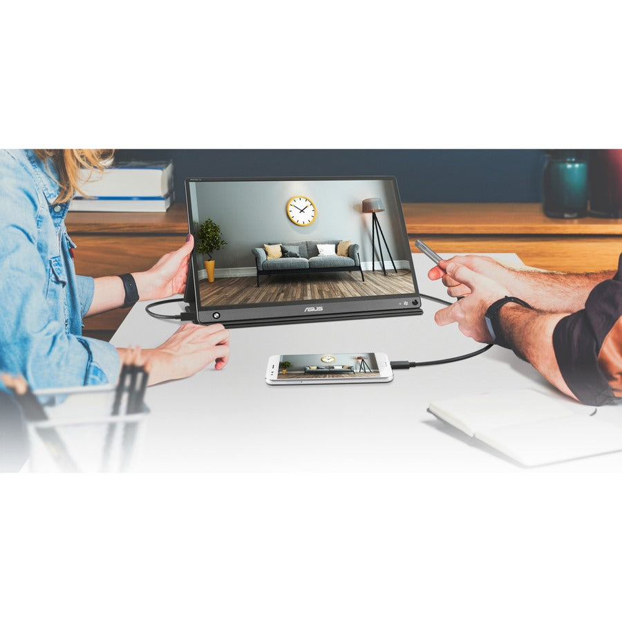 Alternate-Image3 Image for Asus ZenScreen GO MB16AHP 16" Class Full HD LCD Monitor - 16:9 - Black, Gray