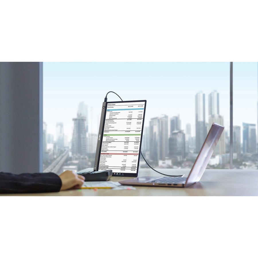 Alternate-Image8 Image for Asus ZenScreen GO MB16AHP 16" Class Full HD LCD Monitor - 16:9 - Black, Gray