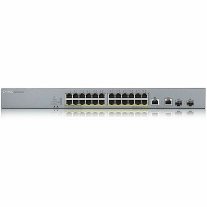 Alternate-Image2 Image for ZYXEL GS1350-26HP 24-Port Gigabit Smart Nebula Cloud Managed PoE Switch | 24 PoE+ Ports at 375W with 2 SFP Uplinks