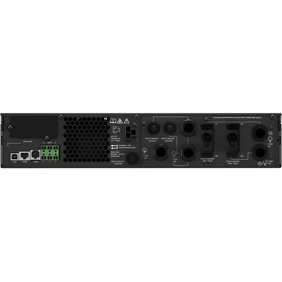 Rear Image for Vertiv Liebert GXT5 UPS 3kVA 208V L6-30P| Online Double Conversion Rack Mount/Tower | Energy Star Certified| Lead Acid| 1.0 PF (GXT5-3KL630RT2UXL)