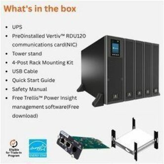 Alternate-Image2 Image for Vertiv Liebert GXT5 UPS - 8kVA/8kW/208 and 120V | Online Rack Tower Energy Star
