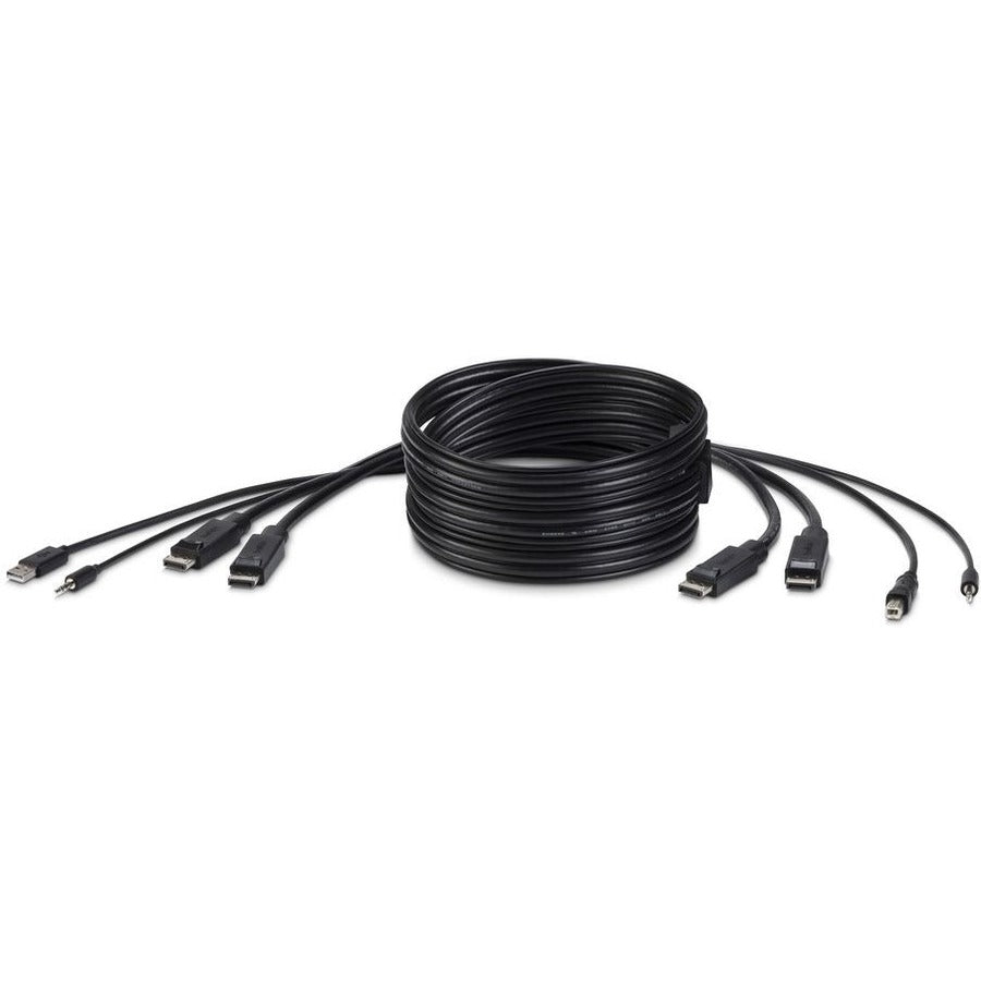 Main Image for Belkin TAA DUAL DP/USB/AUD SKVM CBL, DP M/M; USB A/B, 6'