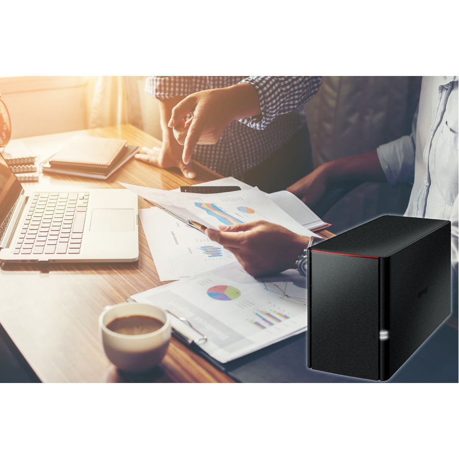 Life-Style Image for BUFFALO LinkStation SoHo 220 2-Bay Personal Cloud Office NAS 4TB (2x2TB) with Hard Drives Included